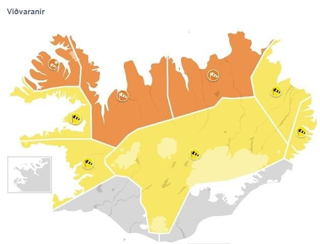 Viðvörun vegna slæmrar veðurspár - Skjal til útprentunar